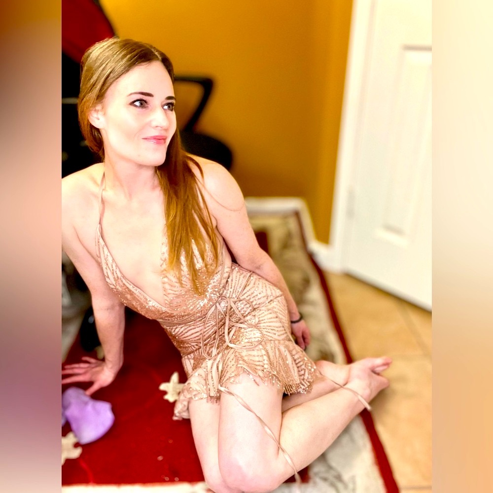 Hello Molly Gold Ruched Ruffled Cocktail Dress - Picture 4 of 10
